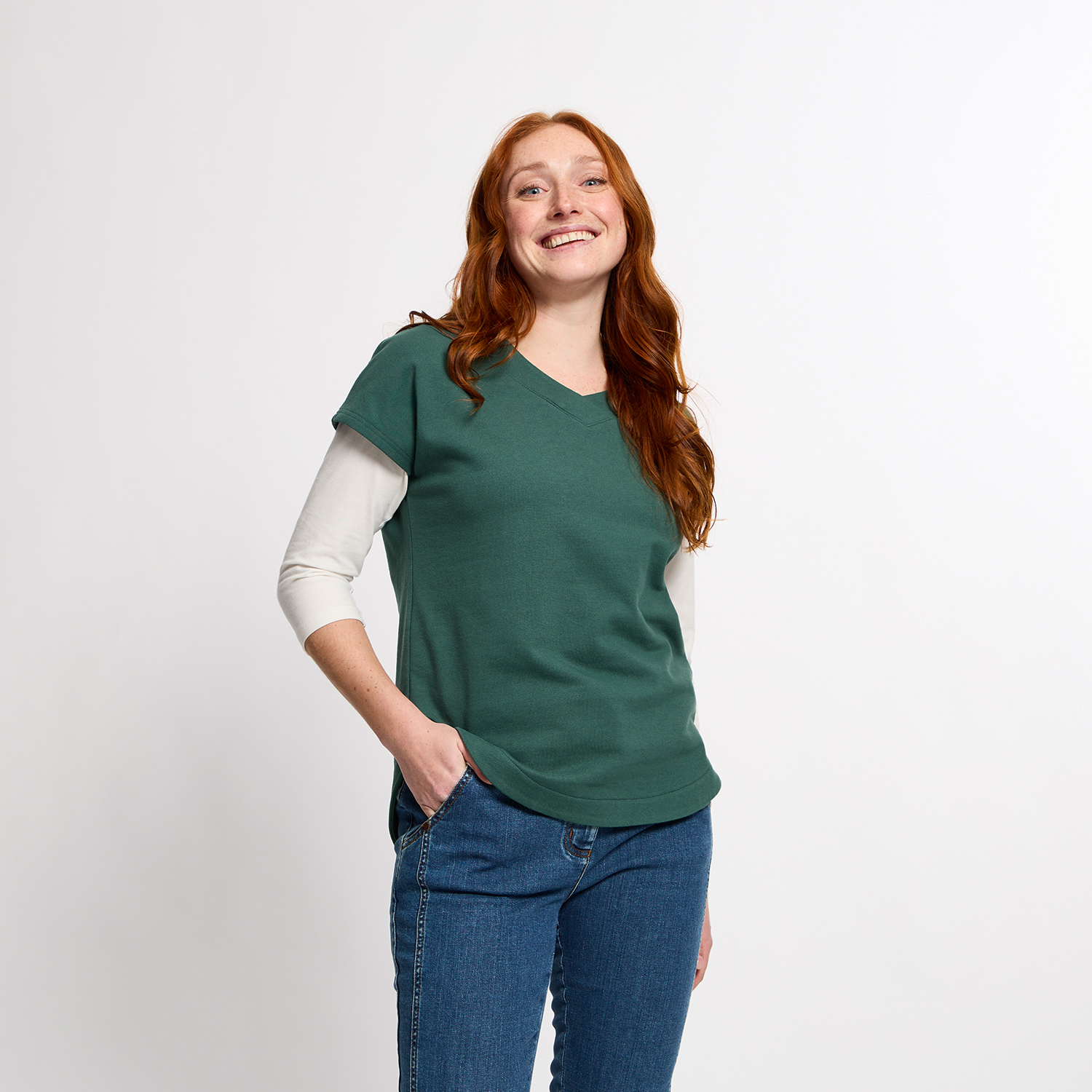 Sweatpullunder aus reiner Bio-Baumwolle
