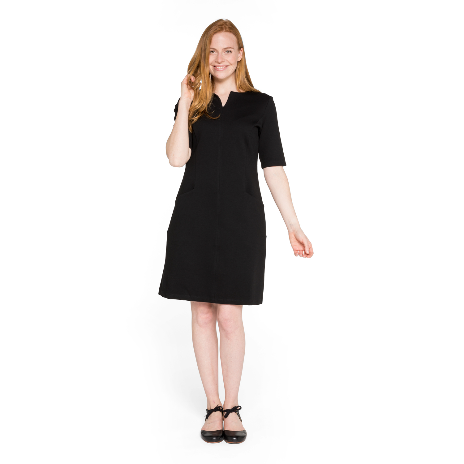 Jerseykleid mit Taschen aus Bio-Baumwolle