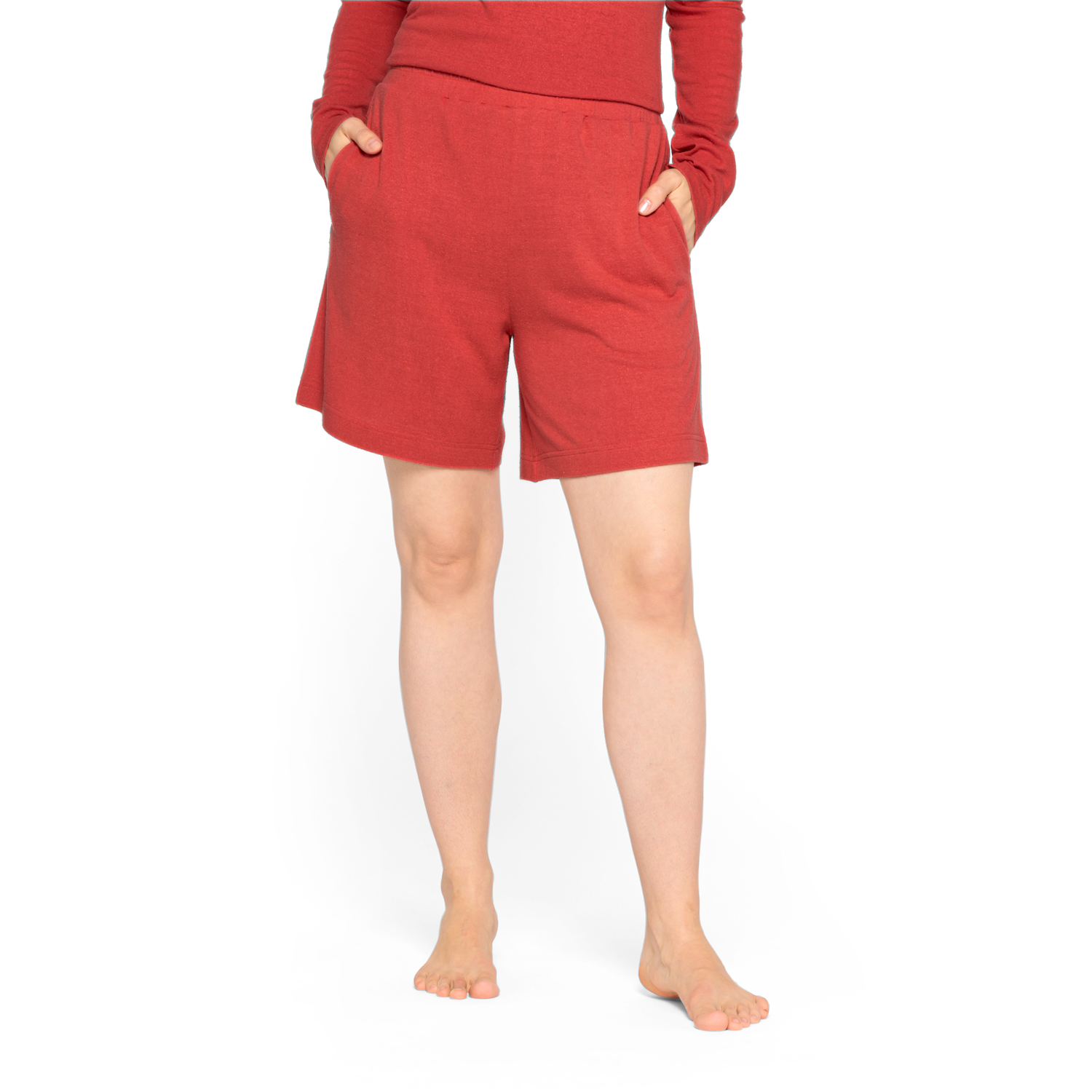 Seiden-Pyjamahose kurz aus reinem Bourretteseiden-Jersey