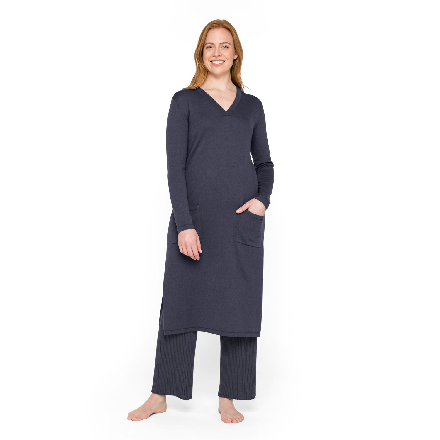 Stricktunika aus Bio-Merinowolle und Bio-Baumwolle