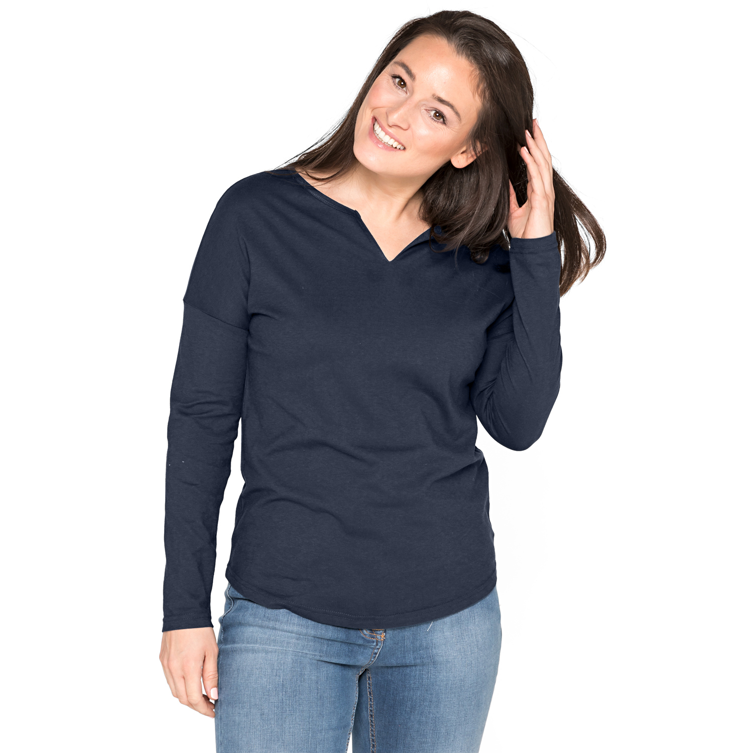 Langarmshirt aus Bio-Baumwolle