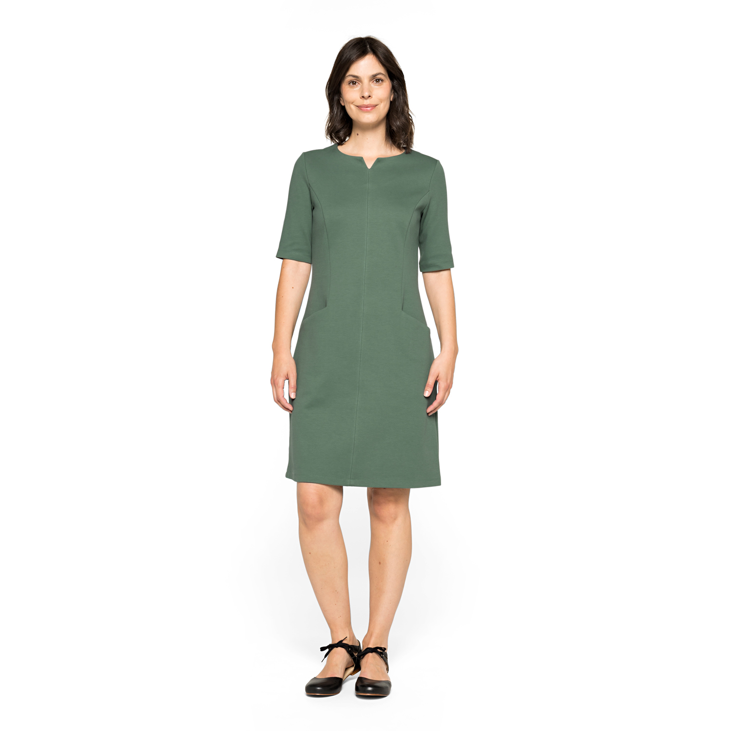Jerseykleid mit Taschen aus Bio-Baumwolle