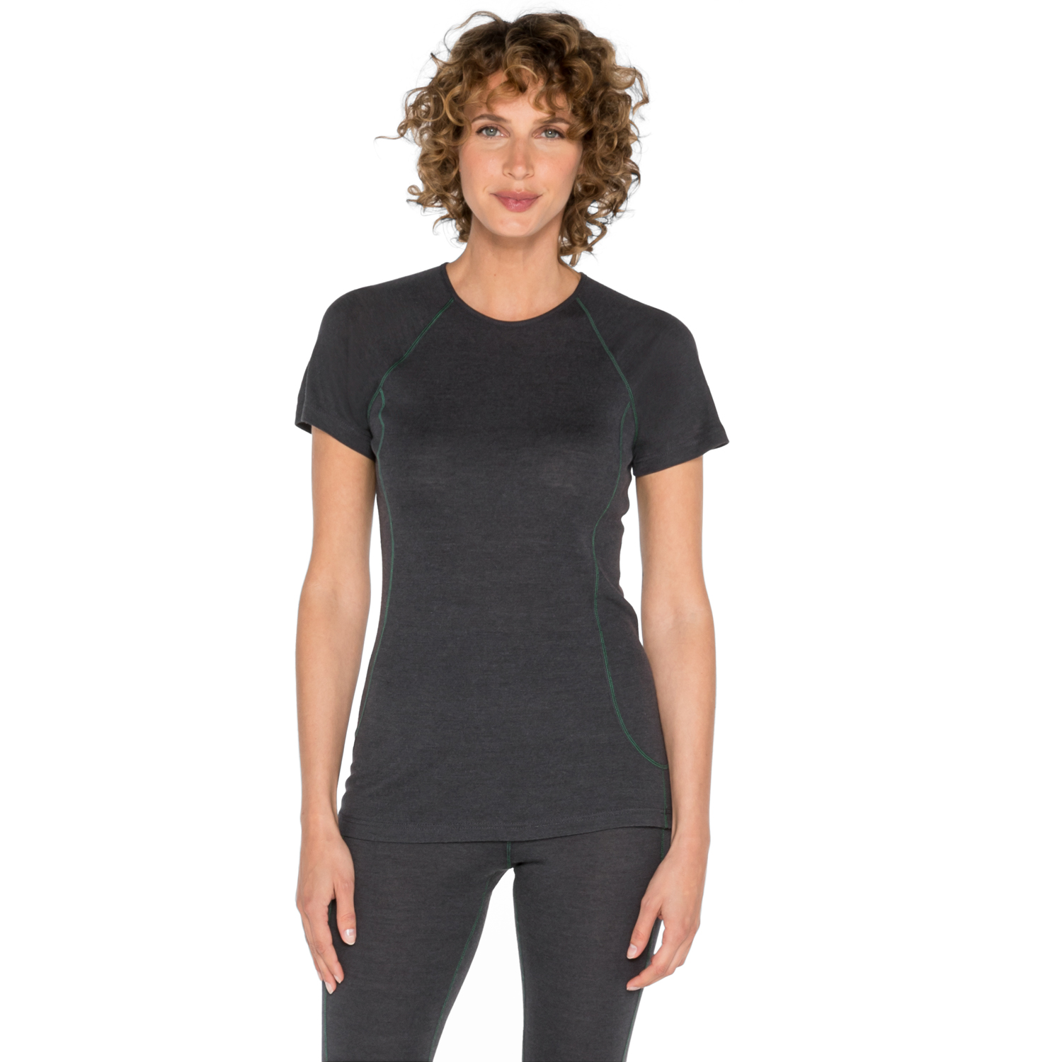 Funktions-Halbarmshirt aus Bio-Merinowolle mit Bio-Seide Funktions-Halbarmshirt aus Bio-Merinowolle mit Bio-Seide