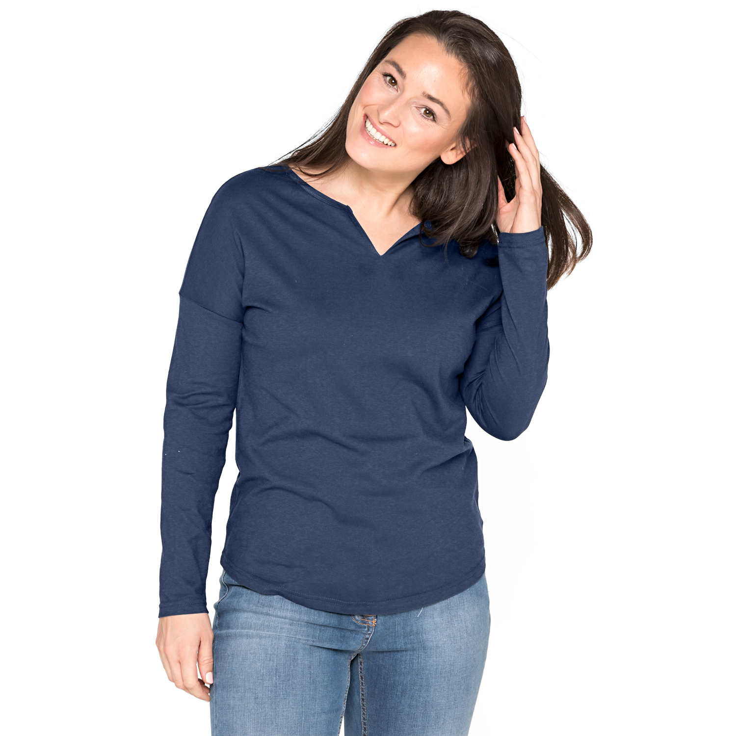 Langarmshirt aus Bio-Baumwolle