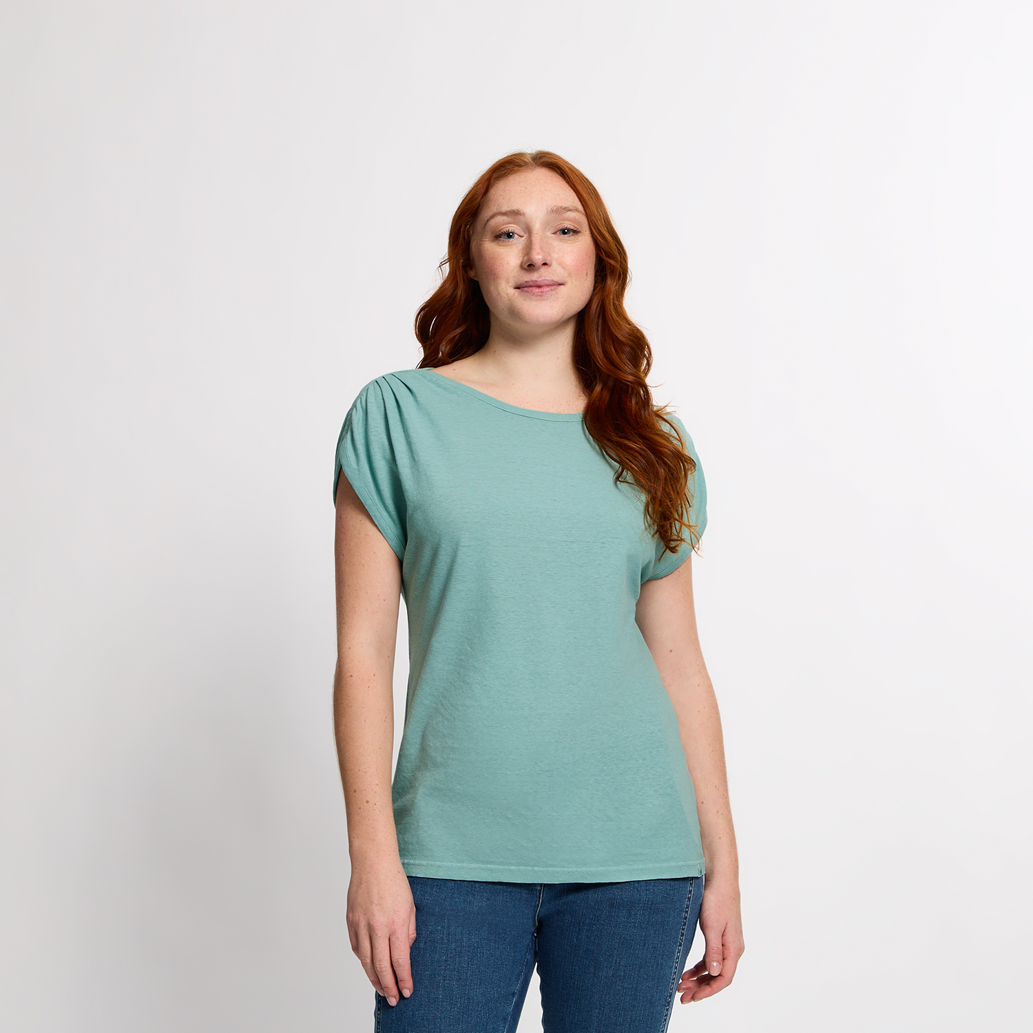 Kurzarmshirt aus Hanf und Bio-Baumwolle
