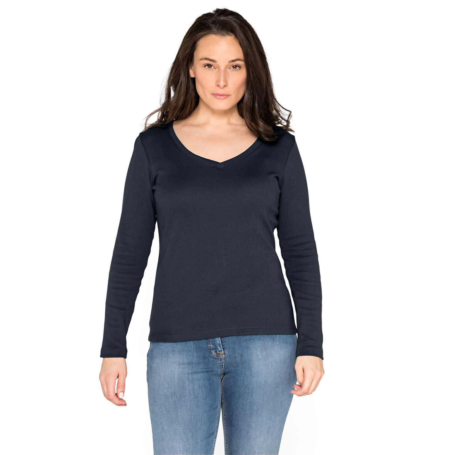 Langarmshirt aus reiner Bio-Baumwolle