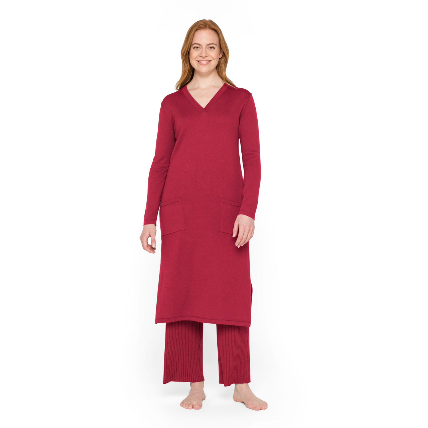 Stricktunika aus Bio-Merinowolle und Bio-Baumwolle Stricktunika aus Bio-Merinowolle und Bio-Baumwolle