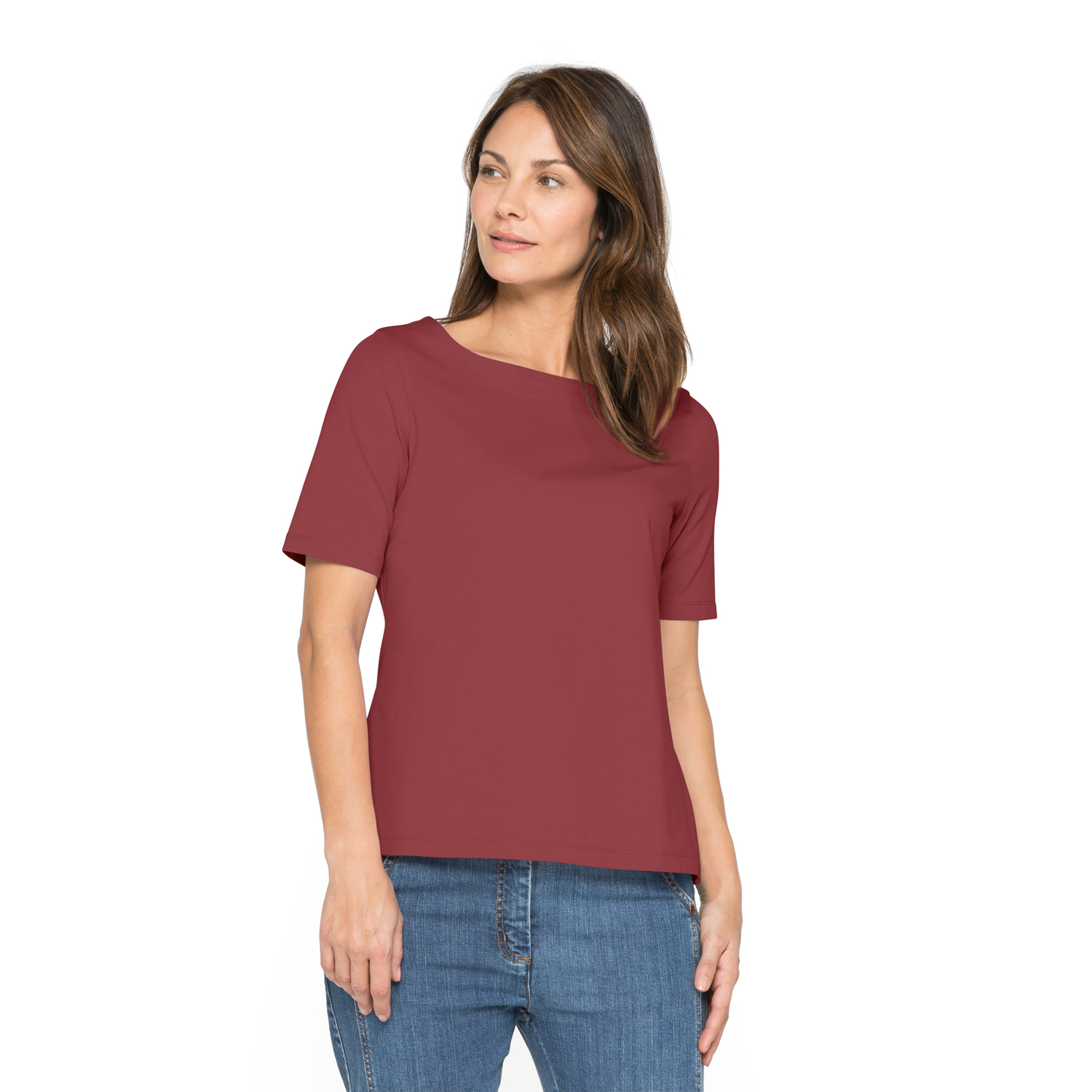 Tailliertes T-Shirt aus Bio-Baumwolle
