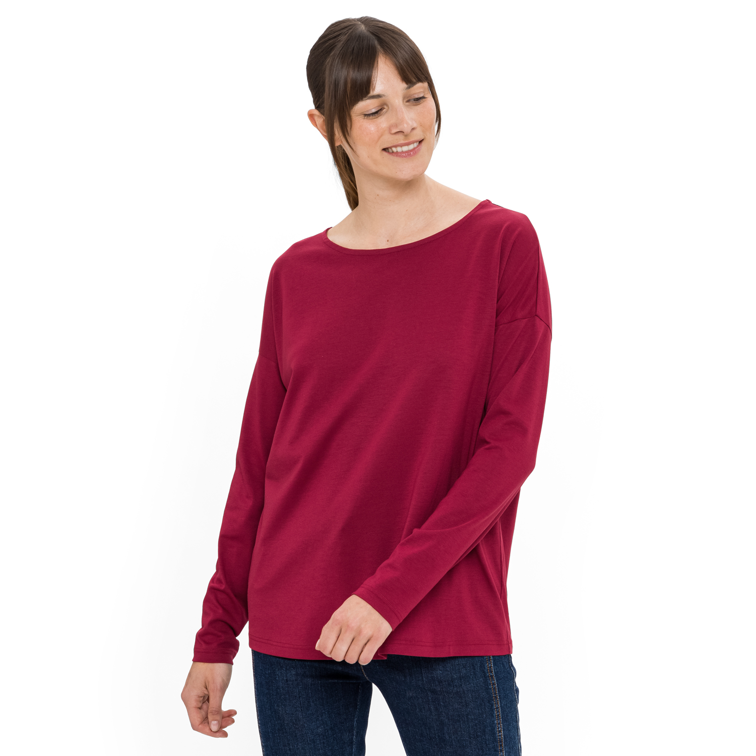 Langarmshirt aus TENCEL™ Lyocell und Bio-Baumwolle