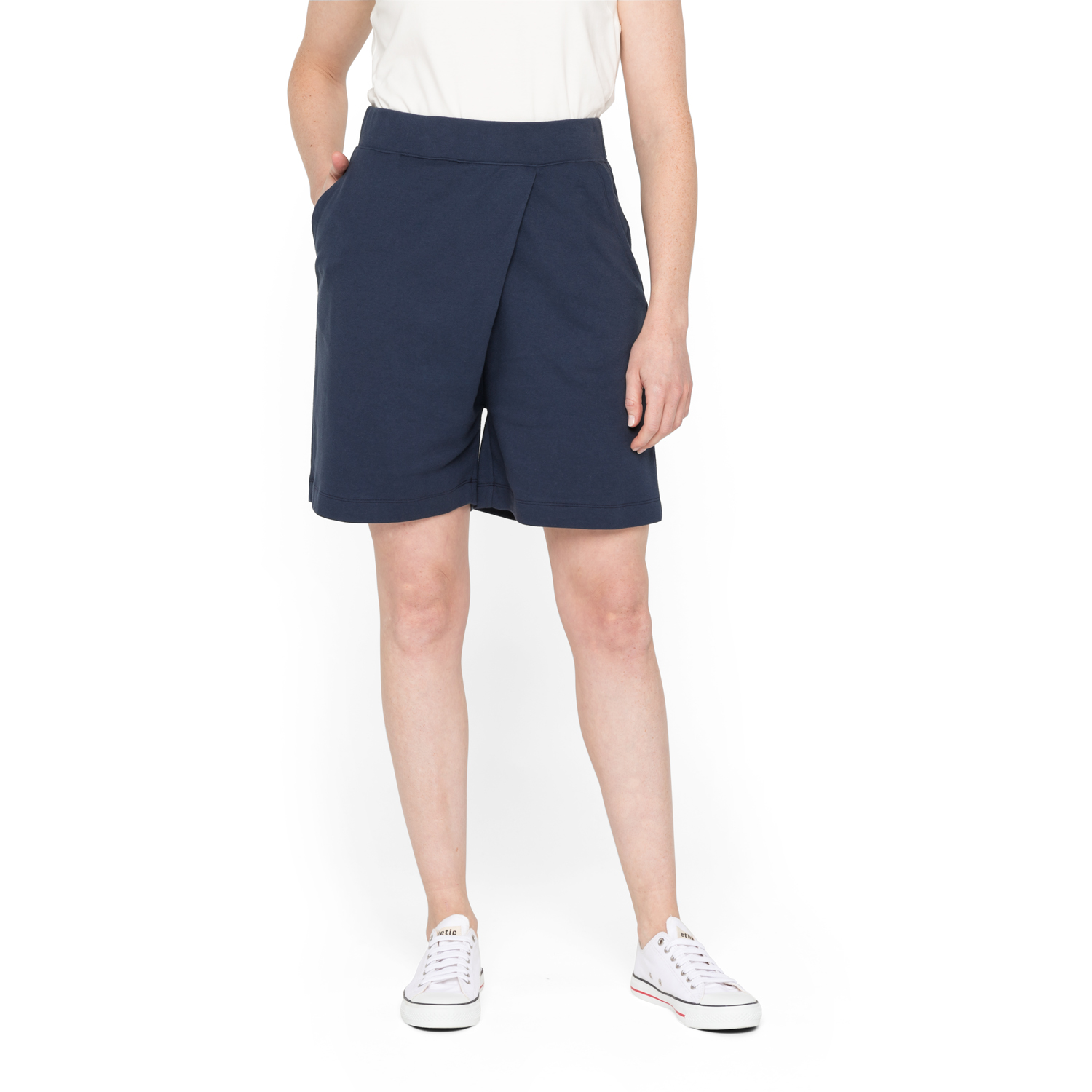 Bermudas in Wickeloptik aus reiner Bio-Baumwolle Bermudas in Wickeloptik aus reiner Bio-Baumwolle